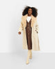 Nikita Fur Collar Tie Belt Coat - thumbnail