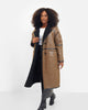 Solstice Faux Leather Sherpa Lined Coat - thumbnail
