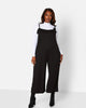 Lets Chill Ribbed Tie Strap Oversized Jumpsuit W. Pockets - thumbnail