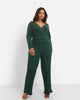 Jona Ribbed Wide Leg Jumpsuit - thumbnail