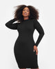 Essential Ribbed Crew Neck Mini Bodycon Dress - thumbnail