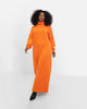 Saylor Ribbed Turtleneck Oversized Maxi Dress - thumbnail