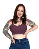 FawnFit Solid Ribbed Bralette - thumbnail