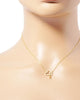 Gold Dipped Cloud Pendant Necklace - thumbnail
