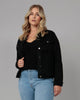 Women's GABRIELLA-BLK Classic Denim Jacket - thumbnail