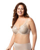 Embroidered Microfiber Underwire Bra - thumbnail