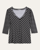 Nicole Three-Quarter Sleeve Knit Top - thumbnail