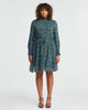 Blue Iris Shirred Dress - thumbnail