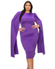 Naomi Cape Dress - thumbnail