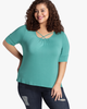 Karlie Criss-Cross Scoopneck Top - thumbnail