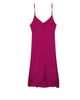 The Cabaret Slip Dress in Matte Pink Punch Satin - thumbnail