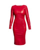 MRS. SMITH STRETCH LEATHER DRESS - thumbnail