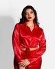 Frankie Satin Collared Blouse - thumbnail