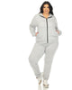 Two Piece Fleece Tracksuit Set - thumbnail