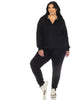 Two Piece Fleece Tracksuit Set - thumbnail