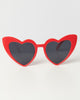 Unique Vintage Red Heart Sunglasses - thumbnail