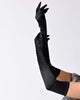 Black Satin 23'' Opera Length Gloves - thumbnail