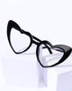 Unique Vintage Black Heart Glasses - thumbnail