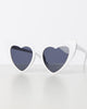 Unique Vintage White Heart Sunglasses - thumbnail
