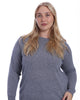 Cashmere Long Sleeve Shrunken Crew - thumbnail