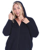 Cotton Cashmere Oversized Zip Hoodie - thumbnail