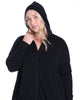 Cotton Cashmere Oversized Zip Hoodie - thumbnail