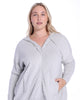 Cotton Cashmere Oversized Zip Hoodie - thumbnail