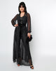 Unique Vintage Black & Pink Hearts Mesh Hollywood Duster - thumbnail