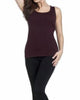 Bra-Friendly Tank Top in Burgundy - thumbnail