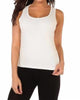 Bra-Friendly Tank Top in White - thumbnail