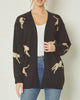 Cheetah Cardigan in Black - thumbnail