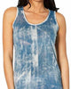 Bleach Linen Bra-Friendly Tank Top in Denim - thumbnail
