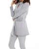 Amaya Long Grommet Jacket in Light Gray - thumbnail