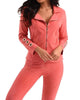 Carter Moto Grommet Jacket in Coral - thumbnail