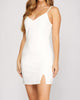 Cami Heavy Knit Dress in Off White - thumbnail