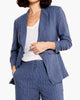 Central Park Scrunch Sleeve Jacket in Blue Multi - thumbnail