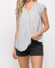 Cute As A Button Top in Royal - thumbnail