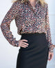 Monday To Sunday Printed Blouse in Mod Cheetah - thumbnail