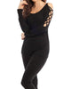 Eva Tie-Up Sleeves in Black - thumbnail