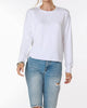 Long Sleeve Boxy Top in White - thumbnail