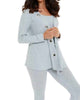 Juliana Kashmira Open Grommet Cardigan in Sky Blue - thumbnail
