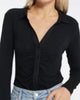 Dreamgirl Button Up in Black - thumbnail