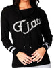 Ciao Crew Neck Sweater in Black/Gray - thumbnail