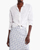 Embroidered Sky Shirt in Paper White - thumbnail