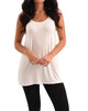 Long Tank Top in White - thumbnail