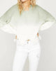Ombre Sweater in Ombre Green And White - thumbnail