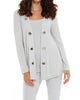 Juliana Kashmira Open Grommet Cardigan in Gray - thumbnail