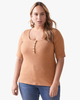 Monica Ribbed Scoop-Neck Top - thumbnail