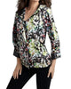 Mosaic Hooded Rain Jacket in Black Multi - thumbnail