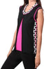Pink Lady Polka-Dot Vest in Black/Fuchsia - thumbnail